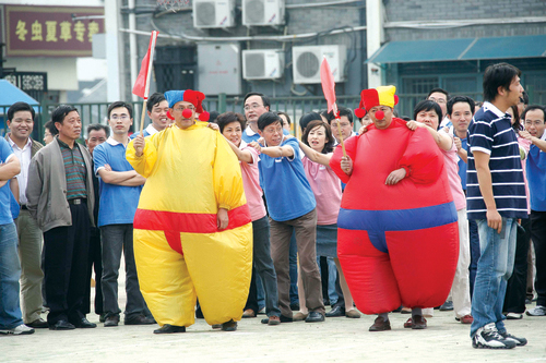 趣味运动会-充气人